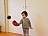 Ball fangen mit Handschuh