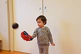 Ball fangen mit Handschuh