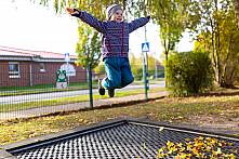 Auf dem Trampolin